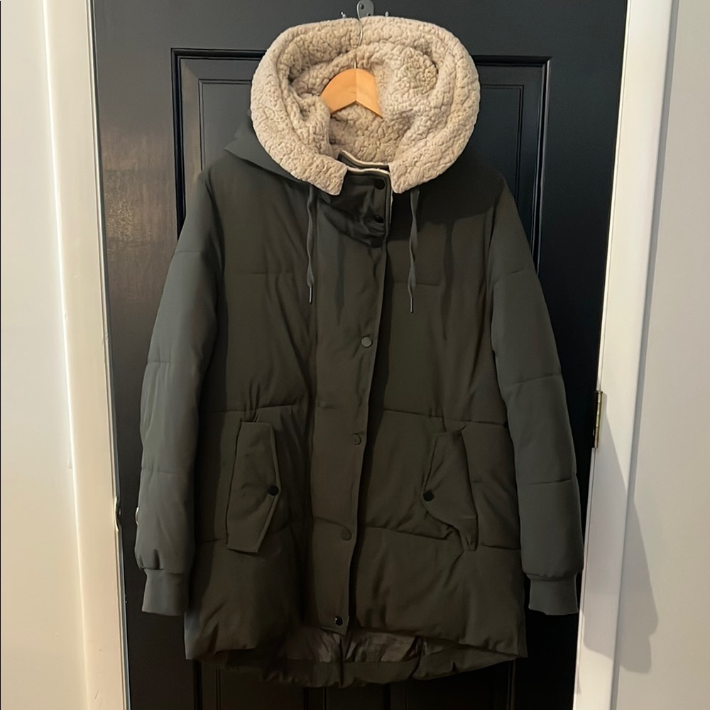 Marc New York Black Puffer Coat with Hood